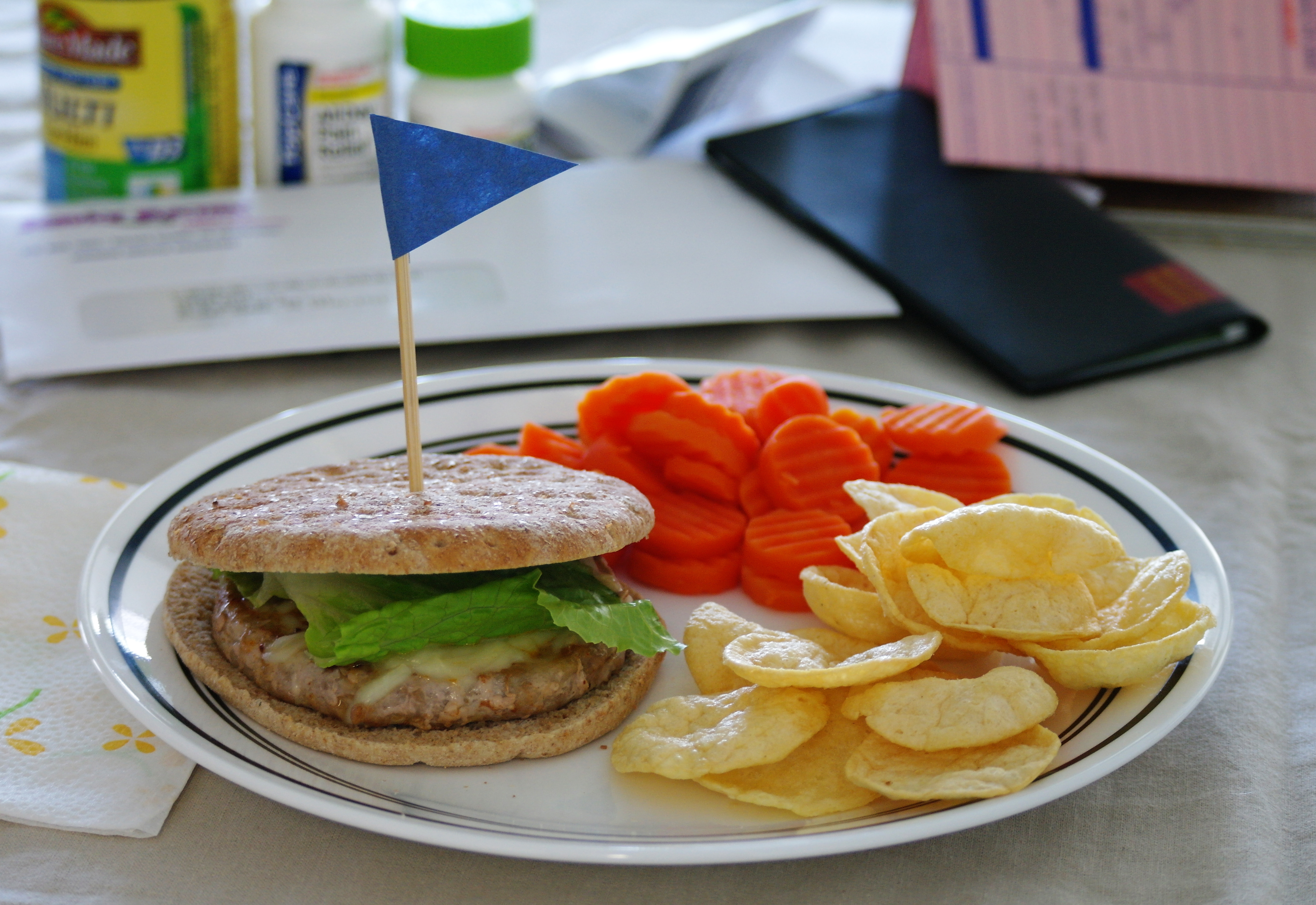 Turkey Burger On Wheat Sandwich Portraits
