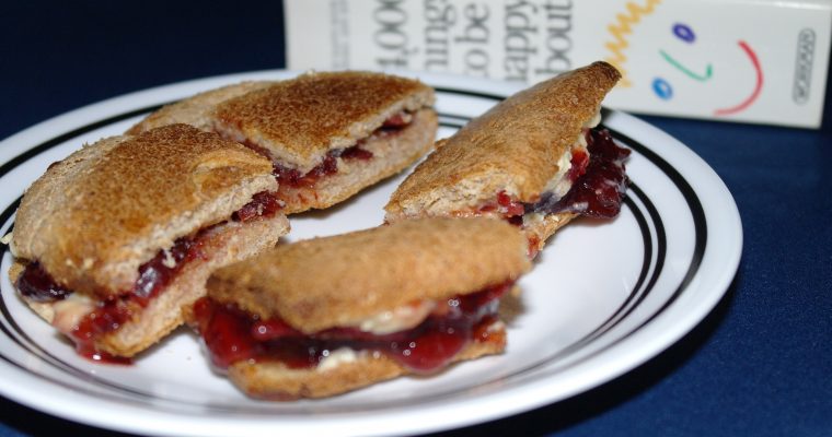 Brie and Cranberry Chutney on wheat