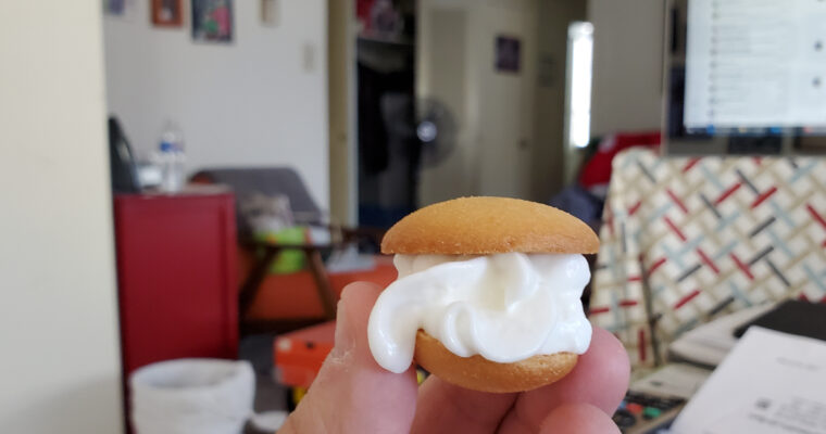 Whipped Cream on Nilla wafers