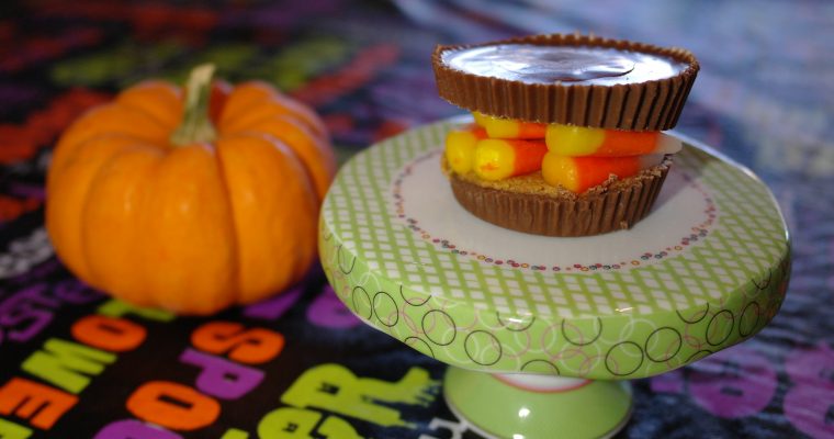Candy Corn on Reese’s Big Cup