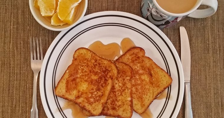 Open-face Syrup on french toast
