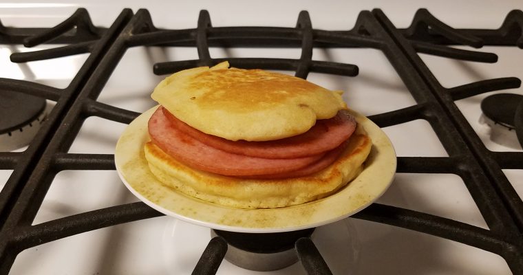 Pork Roll on pancakes