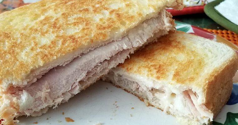Turkey Grilled Cheese on white